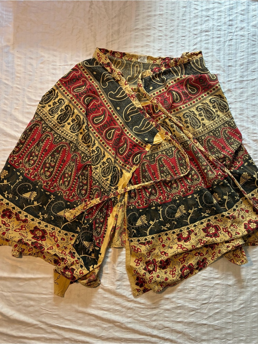 Advance Apparels 100% Cotton Convertible Wrap Skirt/Dress - Picture 5 of 8